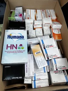 Zum Beispiel mit vielen wertvollen Medikamenten