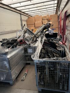 Fertig beladen und bereit zur Abfahrt