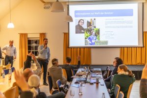 Kassenprüfer Martin Gaßlbauer bei der Entlastung des Vorstands