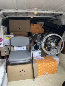 Und los geht's mit dem Verladen