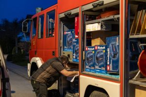 Die Stromgeneratoren brauchen viel Platz