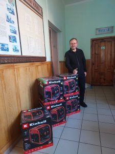 Dank aus der Ukraine für die Stromgeneratoren