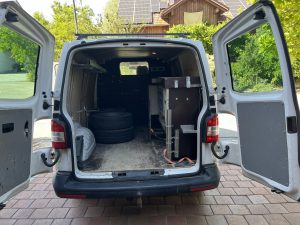 Wir können loslegen mit dem Beladen