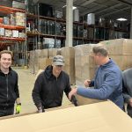 Hier wird das Werkzeug verpackt